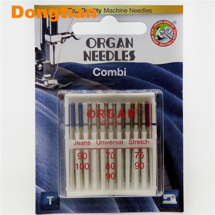Organ Needle Combi 10pcs/set Household Sewing Machine Needles Organ Needles Jeans Stretch Universal Mixed Needle Set: Default Title