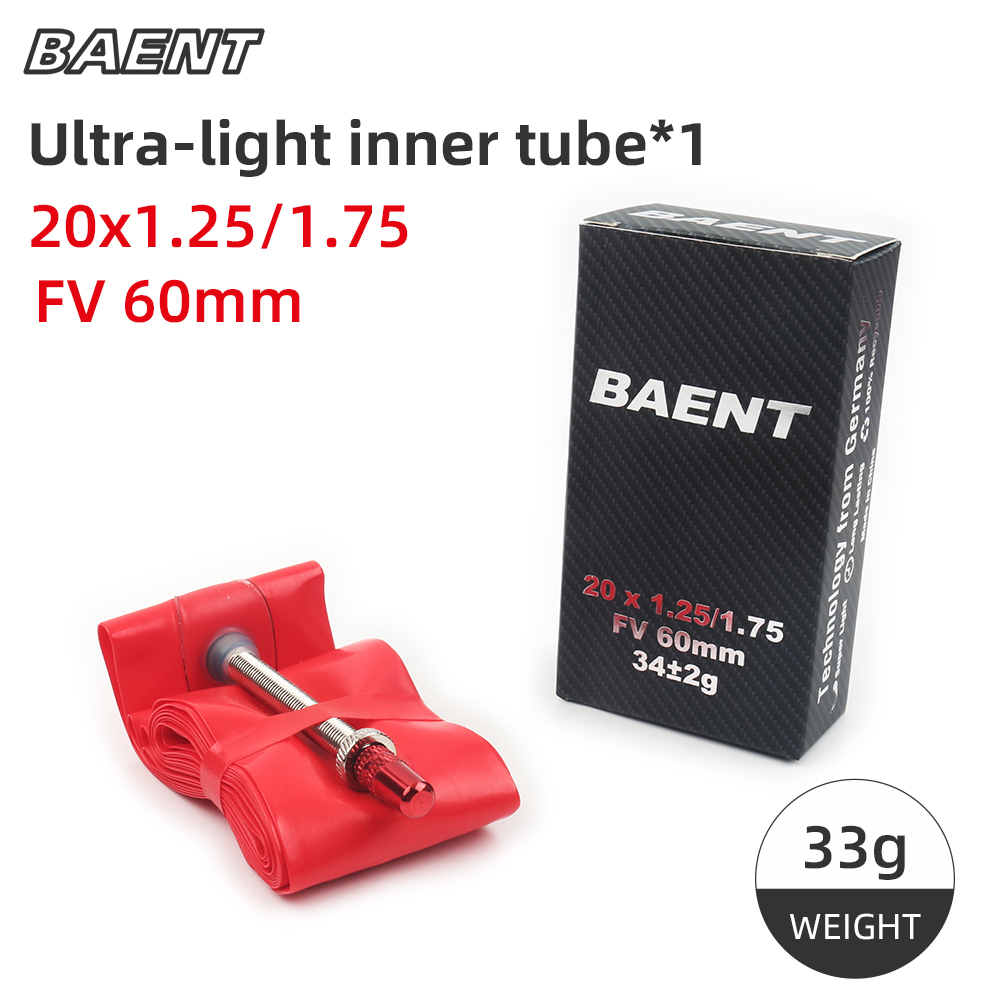 Small Wheel/Folding Bike Ultralight Inner Tube 14/16*1.2/1.75 ,16*1-3/8, 20*1.2/1.75,20*1,20*1-1/8 48/60MM FV Bicycle Inner Tube