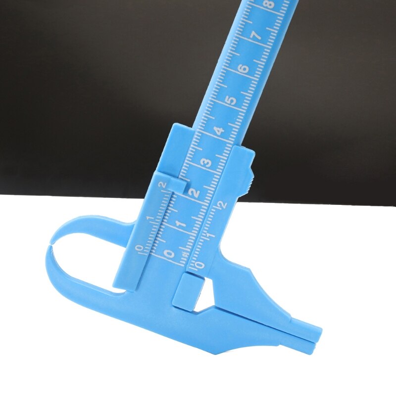 Eyebrow Measuring Ruler Brow Mapping Ruler Tool Mini Vernier Caliper Double Scale Plastic Ruler Sliding Gauge Ruler