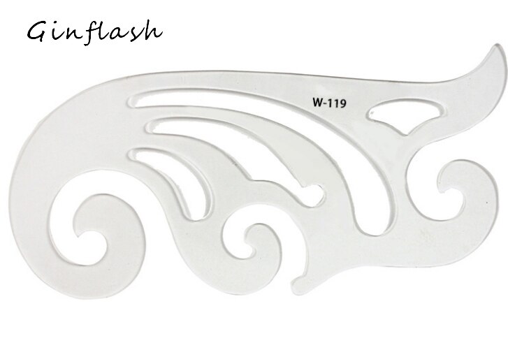 1pcs Clothes play version of grading ruler The sleeve curve arc armhole Multi-function arc ruler