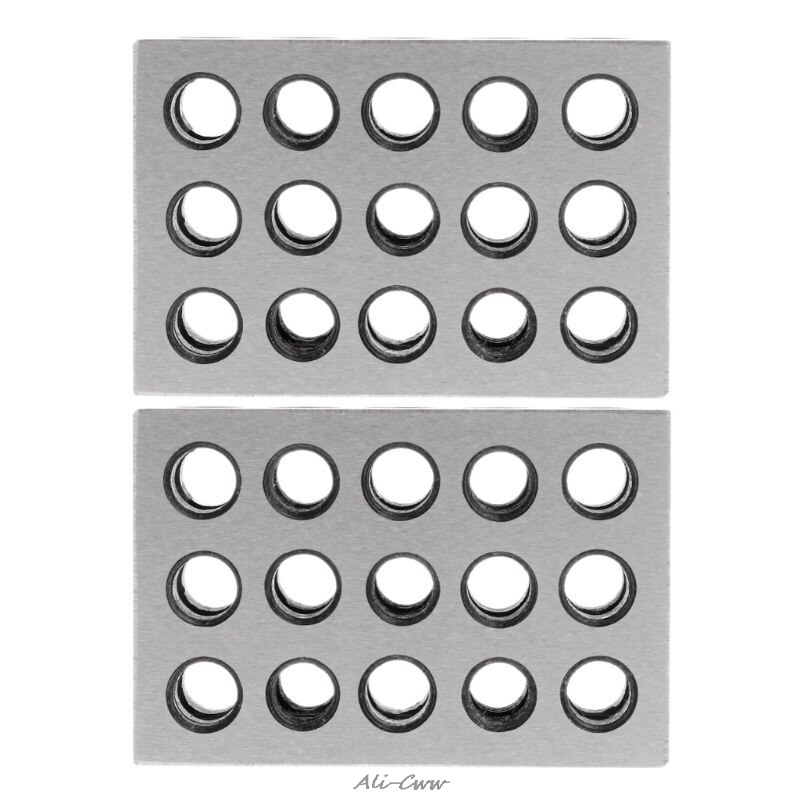 2pcs Silver Hardened Steel Ultra Engineers Blocks Precision 1" x 2" x 3" For Milling Tool