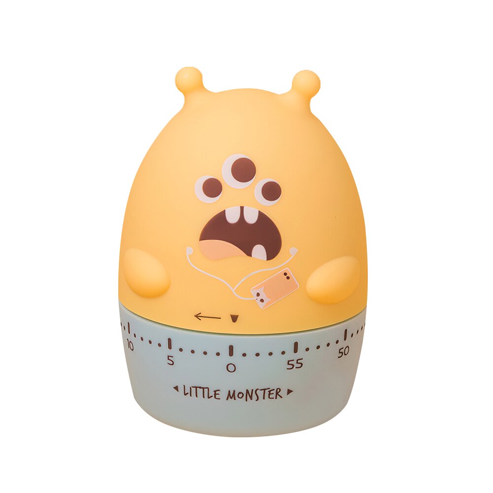 Mechanical Timer Cute Timer Kitchen Timer Cooking Timer For DIY Study Cooking Sports: Yellow