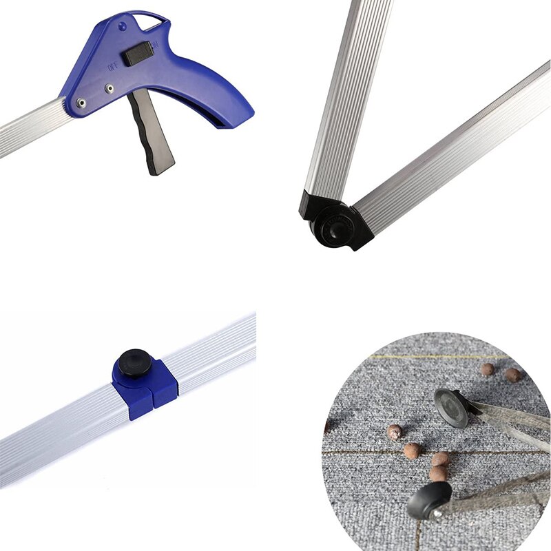 Folding Grab Stick Extendable Garbage Pick Up Tool Reachable Foldable Grab Waste Picker for Gardening Disabled 82cm