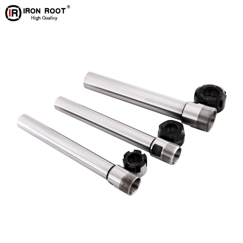 1P M type ER16/20M Straight Shank Chuck Collet CNC Milling Machine lathe Extension rod+1P 16/20ER Wrench