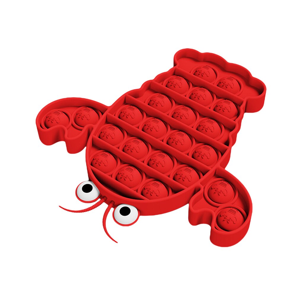 Push Bubble Fidget Zintuiglijke Speelgoed Antistress Speelgoed Volwassen Kinderen Fidget Het Zintuiglijke Speelgoed Autisme Speciale Behoeften Stress Reliever: Rood