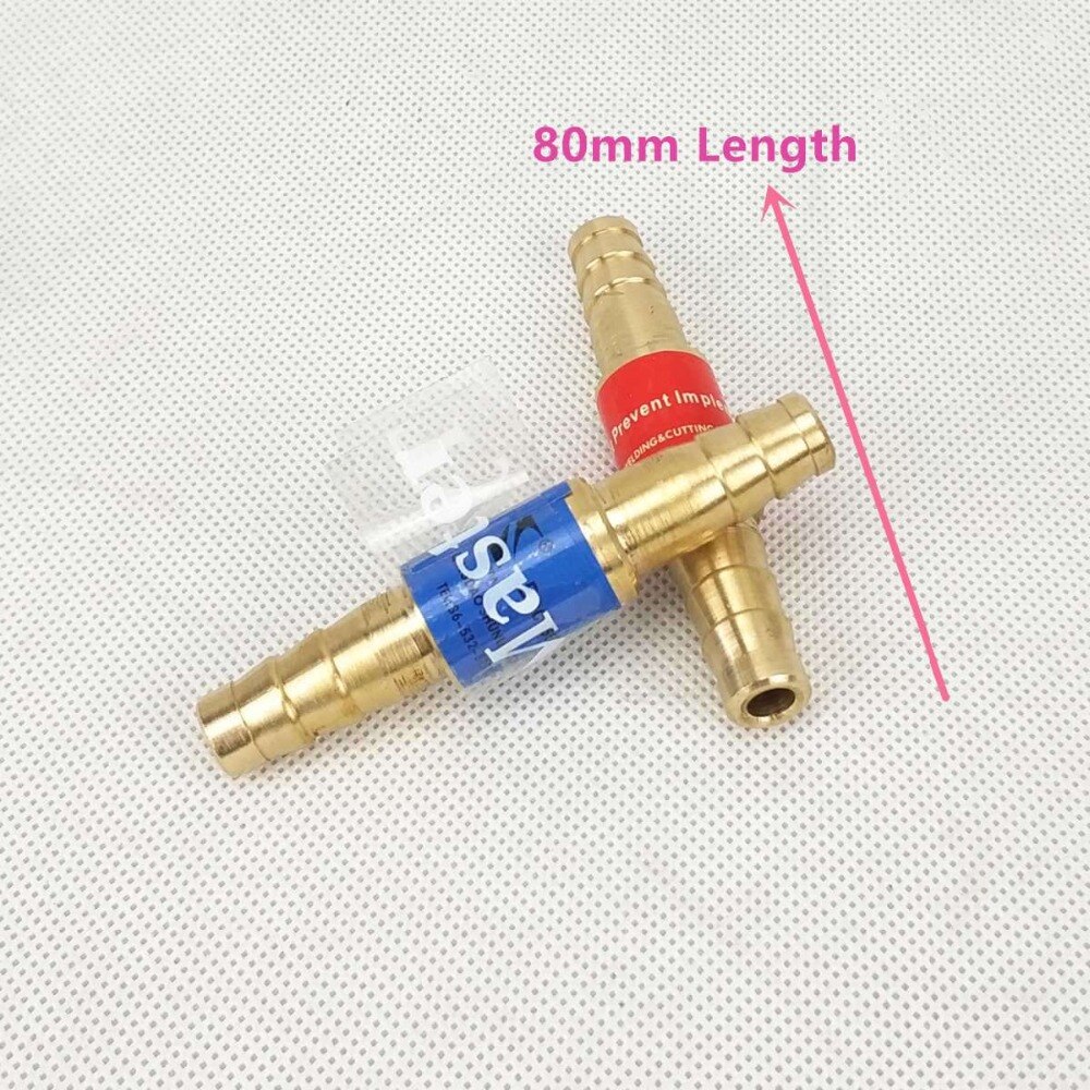 Flashback Arrestor Oxygen Acetylene/Fuel Safety Valve Welding/Cutting Torch 8mm/0.31" or 10mm/0.4" Hose Flame Buster