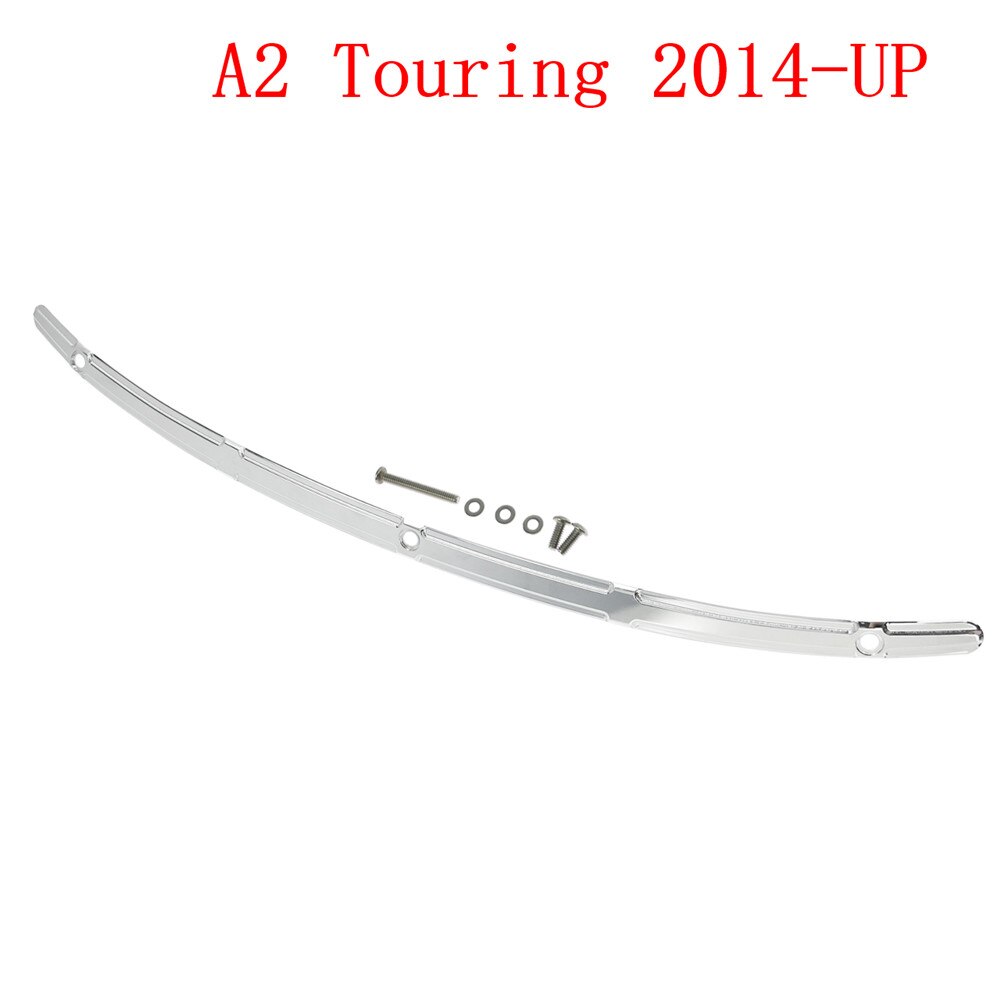 Motorfiets cnc windscherm windscherm trim aluminium zwart/chroom voor harley touring street glide tri glide electra glide 1996-19