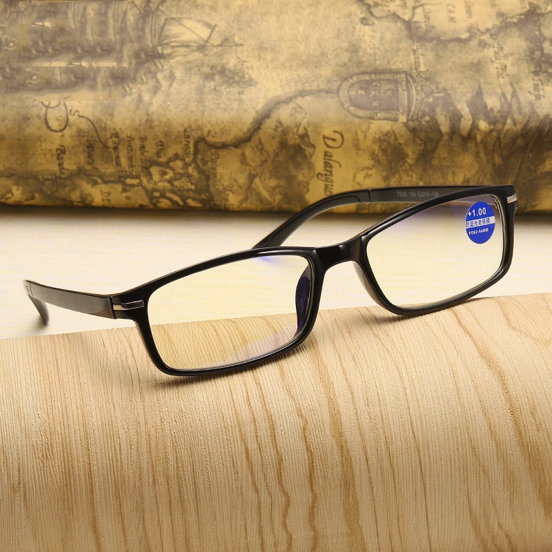 Lunettes de lecture TR90 pour hommes et femmes, ultralégères, rétro, verres clairs, presbytes, + 1.5 2.0 3.0 4.0