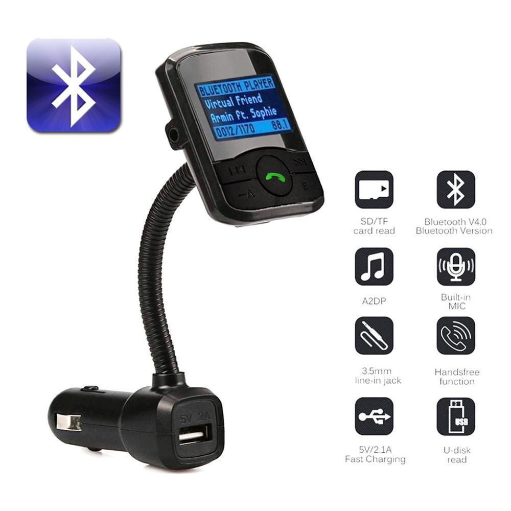 International Bluetooth FM Transmitter Car Mp3 player Handsfree Car Kit Radio Stereo Adapter In-car Bluetooth Receiver