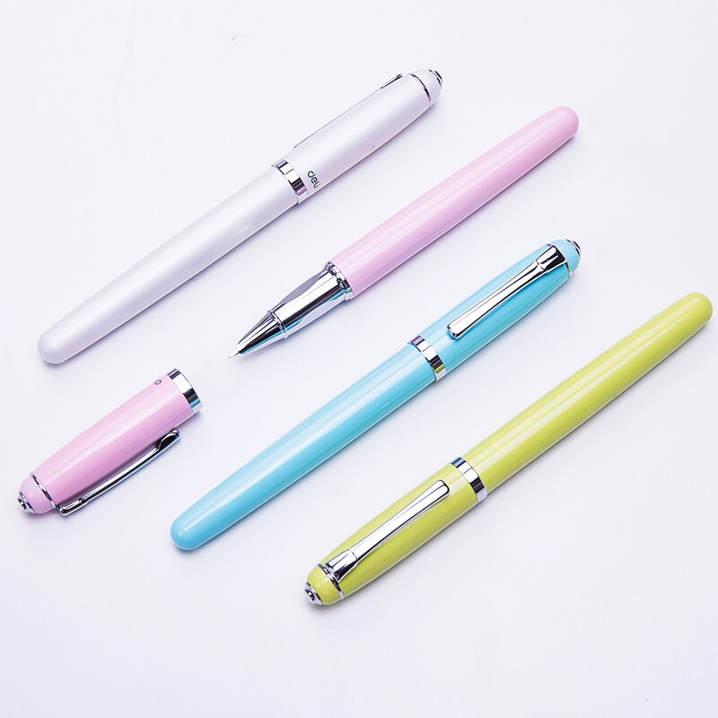 DELI Fountain Pens Business Office Metal Fountain Pen Students Writing ...