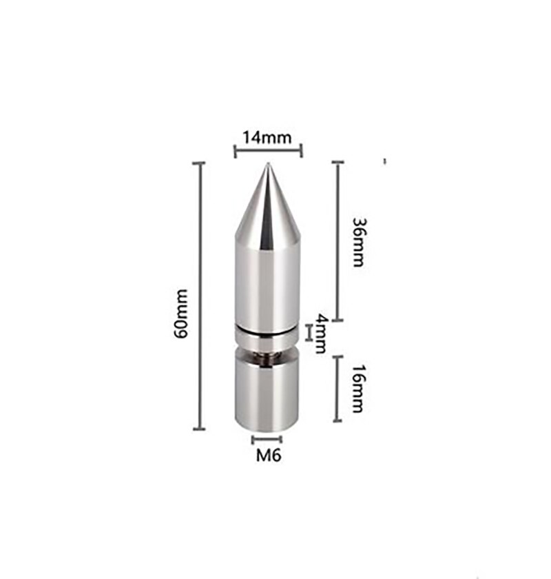 Lyele 316L Rvs Speaker Voet Nail High-End Audio Statief Schokdemper Voet Nail Pad: Beige
