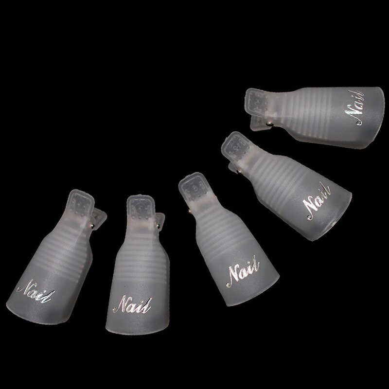 10pcs/set Remover Gel Polish Degreaser Polish Remove Gel Nail Polish Clips Caps Nail Cleaner Gel Nail Remover Manicure Tools
