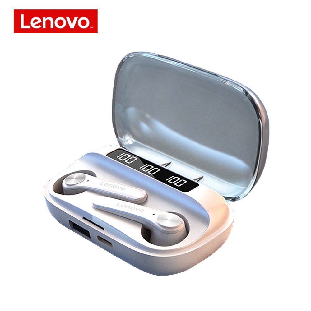 Auricolare Wireless originale Lenovo TWS QT81 XT91 XT89 XT90 auricolari Bluetooth 5.0 batteria a lunga durata cuffie con riduzione del rumore: white QT81