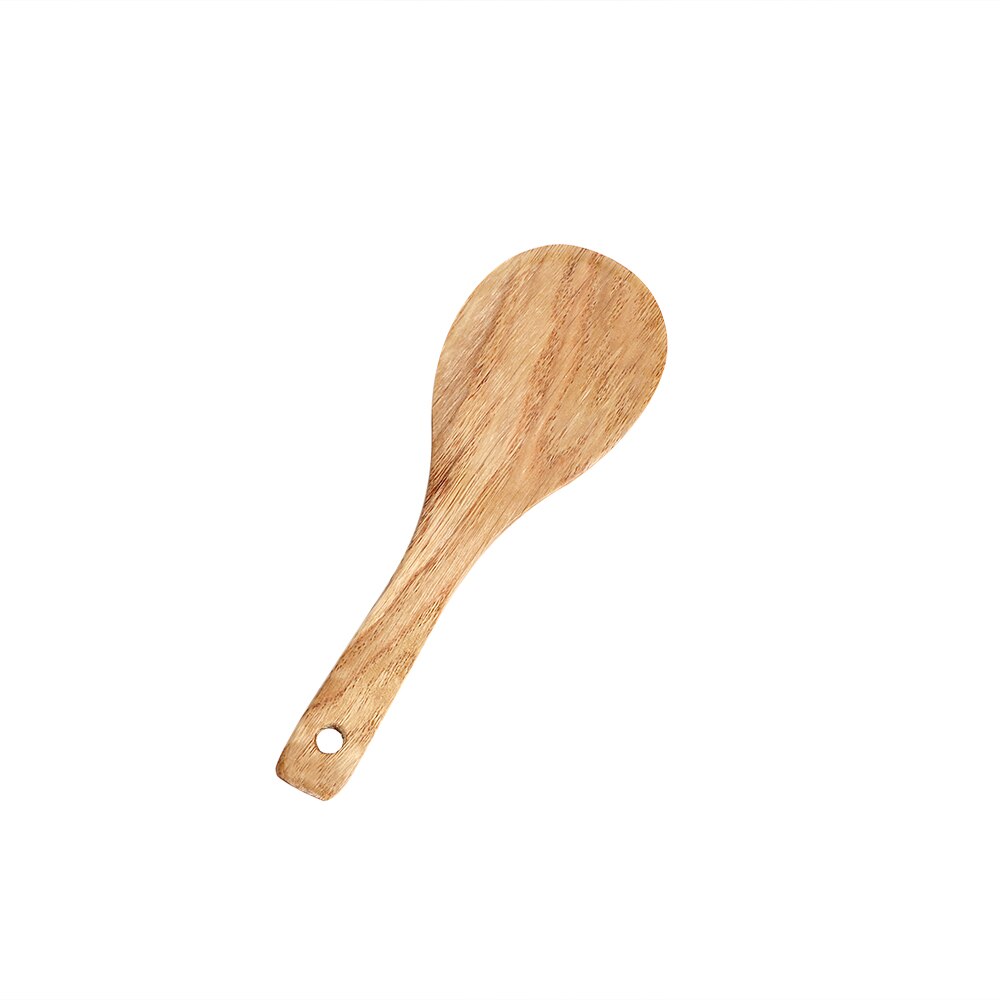 Hout Schop Houten Spatel Houten Turner Kookgerei Keuken Gereedschap Rijst Lepel Voor Non-stick Pan Servies Keuken Koken Tool: 22cm