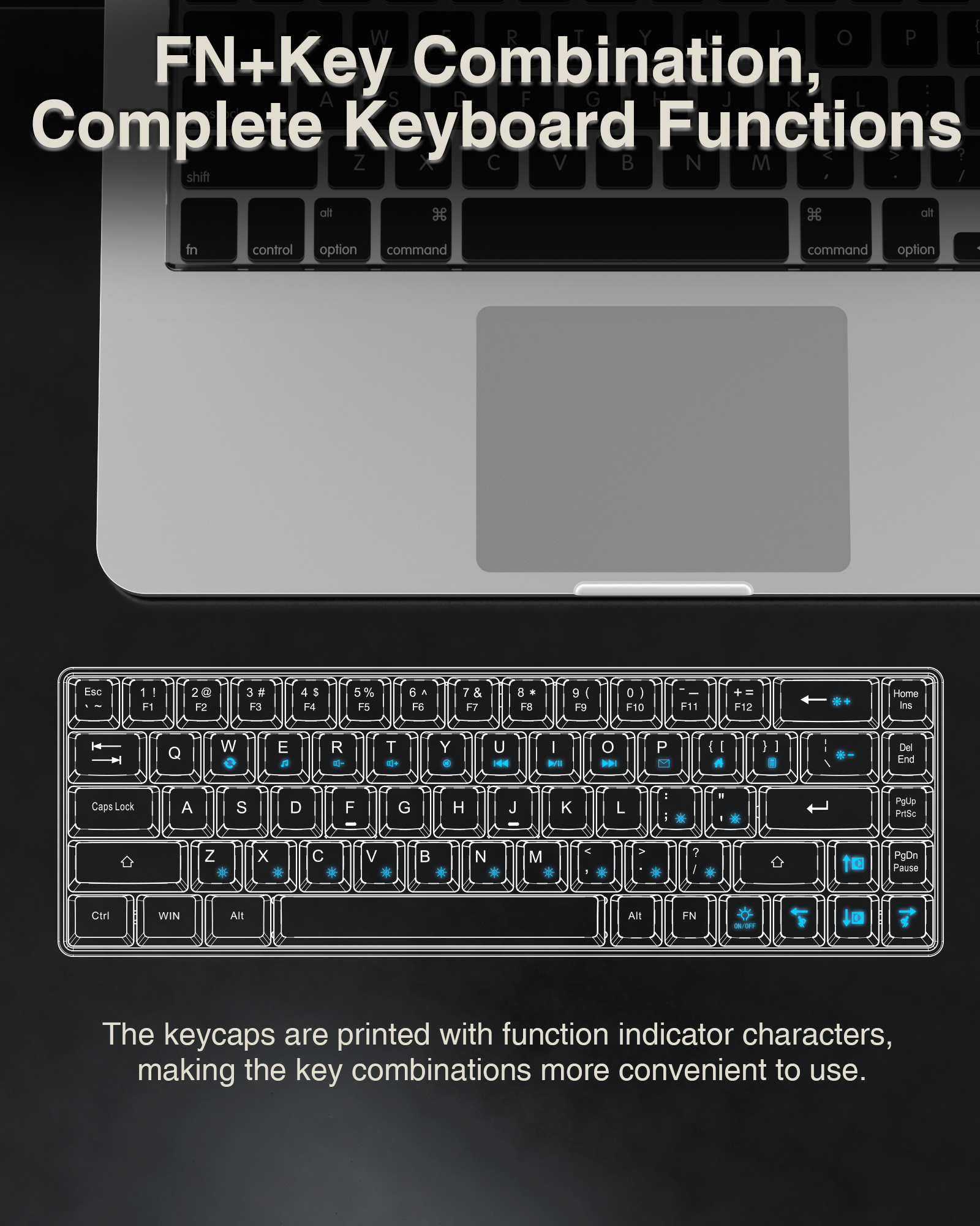 SOLAKAKA SK968 Wired Keyboard Cool RGB Backlit Ergonomic Portable Keyboards Membrane Keyboard for PC Laptop