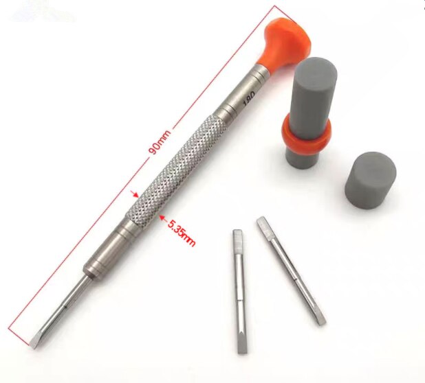 Assortiment Van 6 Stuks Platte 0.8-1.8Mm Rvs Horloge Set Voor Horloge Reparatie