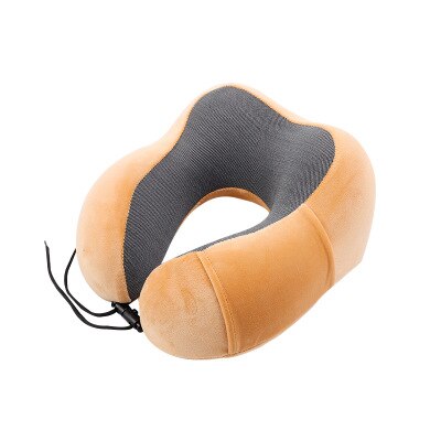 U-shaped Memory Schaum kopf Hals Kissen Weiche Langsam Rebound Raum Reise lagerung Flugzeug Flug kissen Gesundheits Kissen: yellow