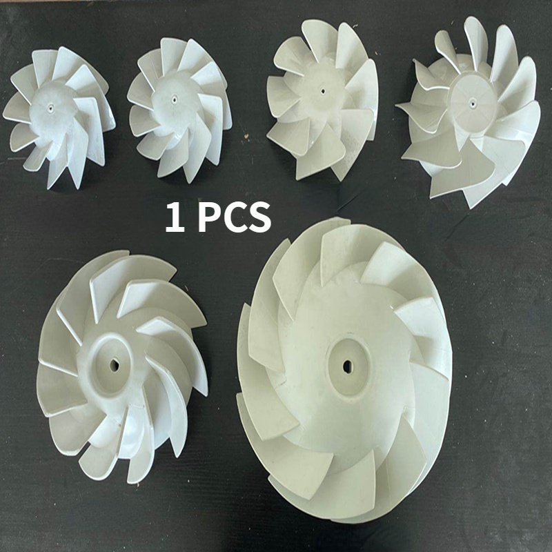 1pc plastventilationsblade udstødningsventilatorhjul til kanalventilator skråstrømningsblad vindhjul ventilationsfittings