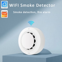 Tuya WiFi Smoke Alarm Fire Protection Smoke Detector Smokehouse Combination Fire Alarm Home Security System Firefighters
