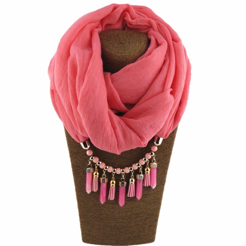 Ethtic Silk Scarf Necklace Neckerchief Scarves Tassels Women Printed Silk Muffler Scarfs Choker Statement Jewelry Luxury Bijoux