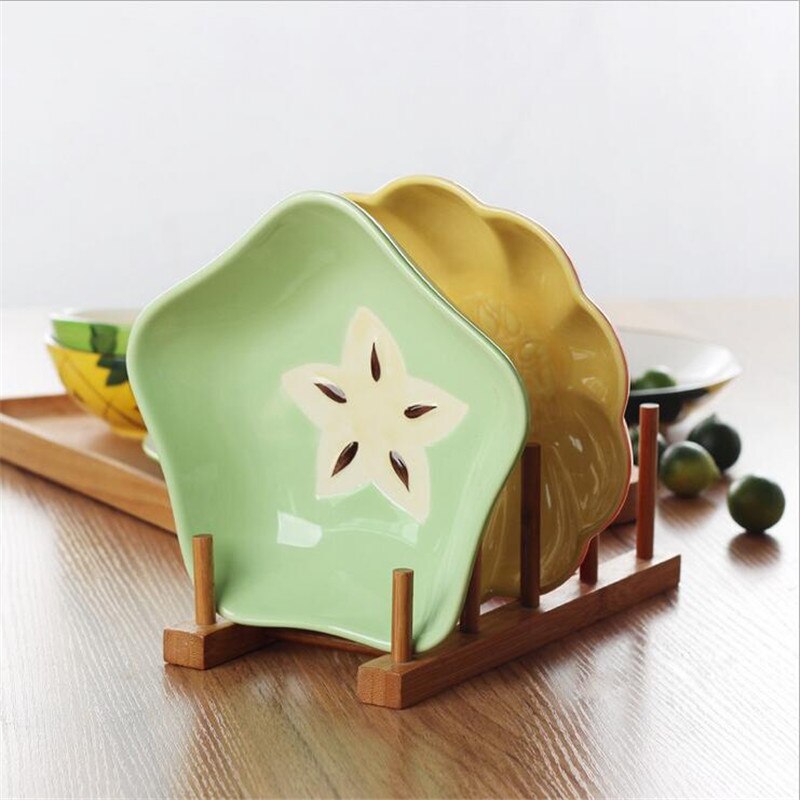 Household ceramic plate fruit plate 8 inch watermelon plate Japanese steak dessert breakfast plate tableware LB52003