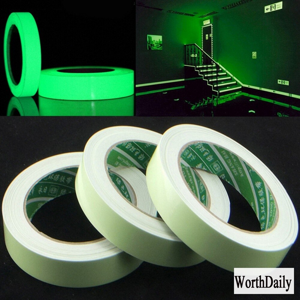 Muursticker Fluorescerende Groene Eenvoudige Mode Muursticker Home Decoratie Diy Strip Stickers Eco-vriendelijke Pvc Lichtgevende Tape
