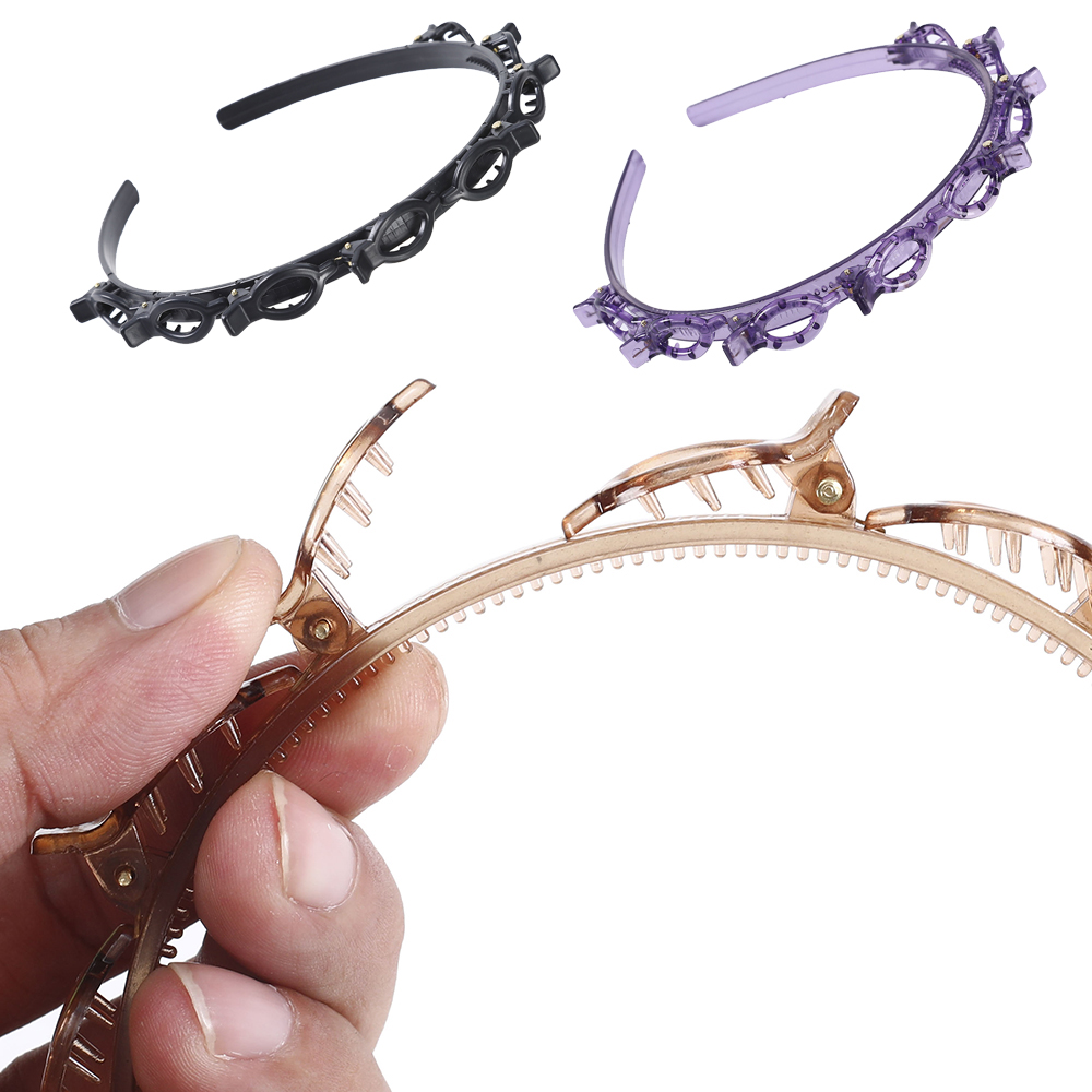 Unisex Alice Hairband Headband Men Women Sports Hair Band Metal Hoop Double Bangs Hairstyle Hairpin in Stock