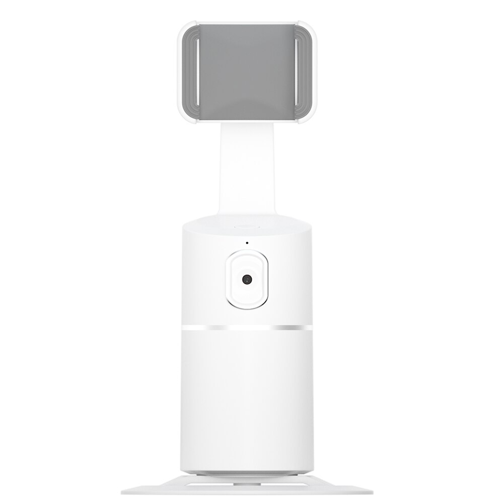 360 rotazione Smart Selfie Stick Auto Face Tracking treppiede supporto per telefono Vlog registrazione Video Gimbal Smart Shooting Phone Mount: White