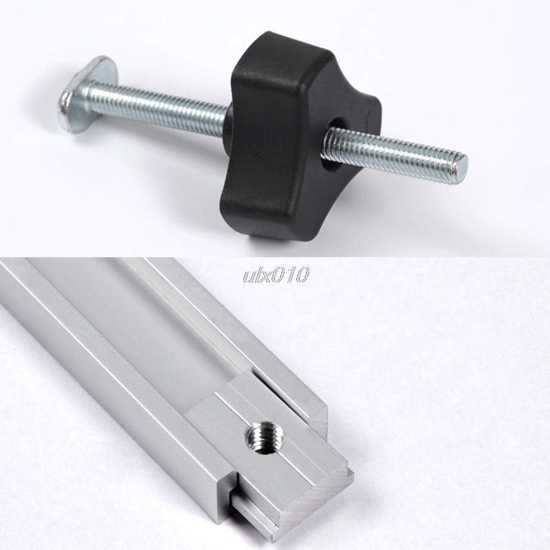 8mm Metal Quick Acting Hold Down Clamp Set for T-Slot T-Track DIY Woodworking S18