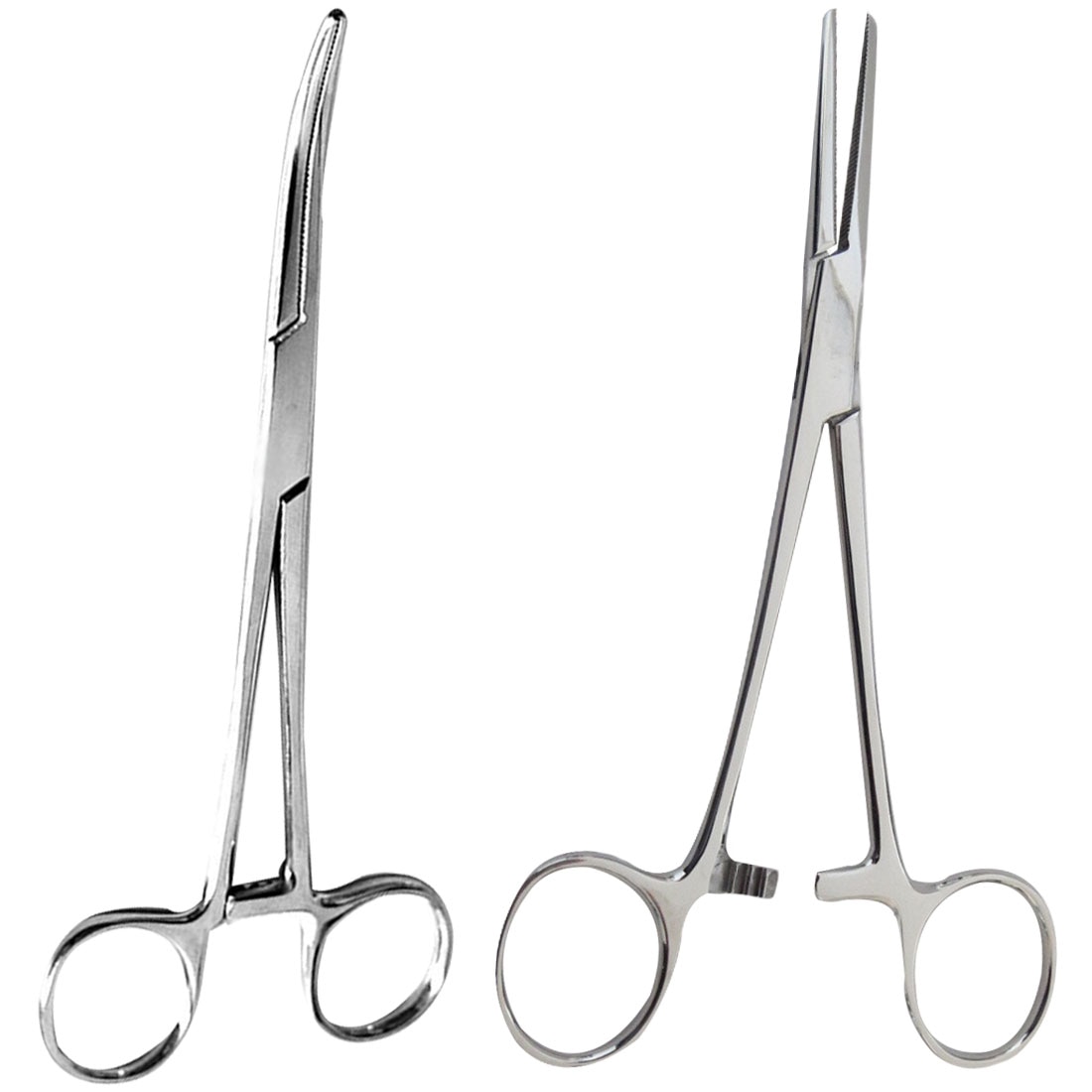 Hand Tools Curved/Straight Tip Hemostatic Forceps Pet Hair Clamp Fishing Locking Pliers Epilation Tools 12.5cm Stainless Steel
