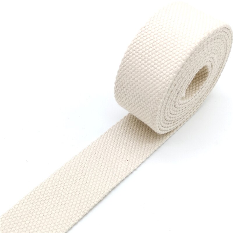 10 jaardia 32mm kangasnauha vyölaukun paksuus (2mm)  puuvillanauha nylonnauha selkänauha ompelupussi vyötarvikkeet: Beige