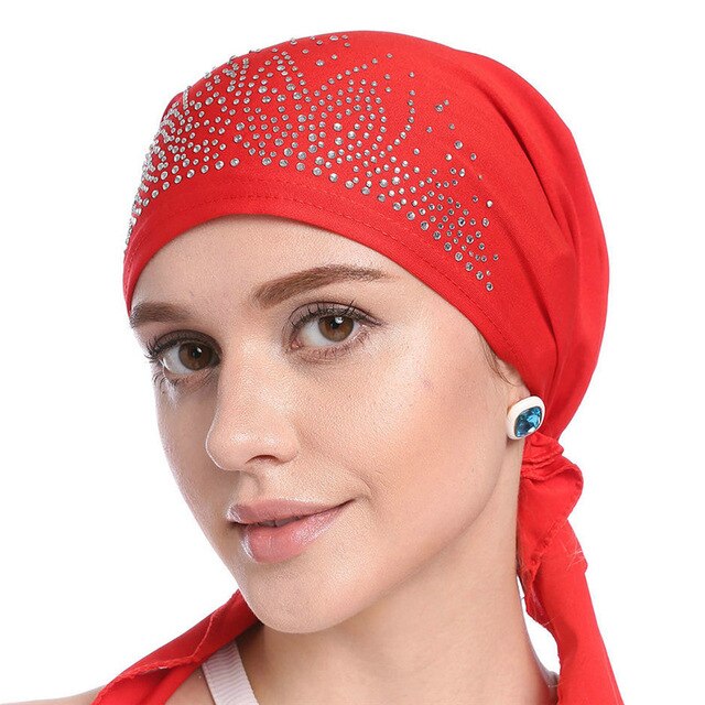 Moslim Hijab Tulband Cap Vrouwen Bloemenprint Kanker Chemo Caps Hoofd Sjaal Hoofddeksels Strech Zijdeachtige Durags Bandana: 6