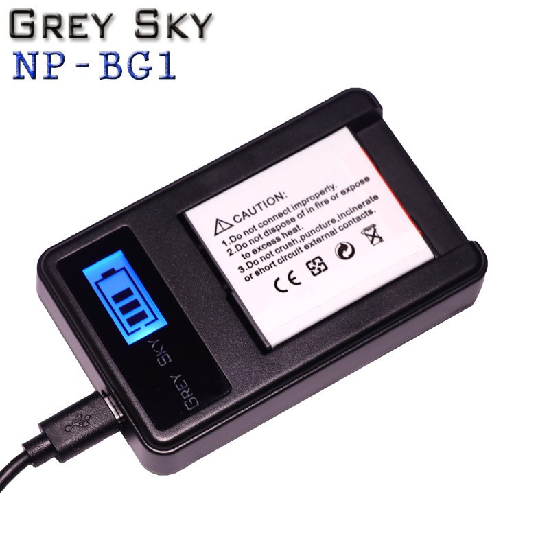 1300mAh NP-BG1 NP BG1 NPBG1 bateria + ładowarka USB z wyświetlaczem LCD robić Sony DSC-H3 DSC-H7 DSC-H9 DSC-H10 DSC-H20 DSC-H50 DSC-H55 DSC-H70