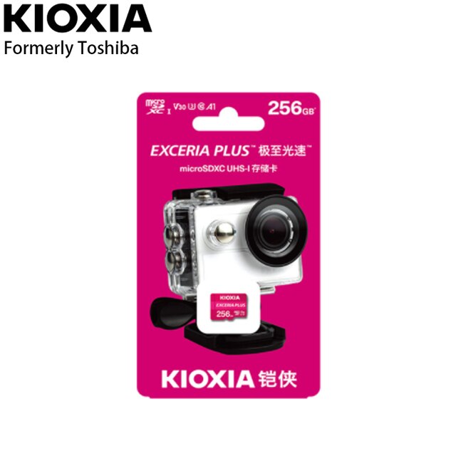 KIOXIA EXCERIA PLUS Hight speed TF Memory card 32GB 64GB 128GB 256GB Formerly Toshiba Memory card UHS-I U3 Class: 256GB