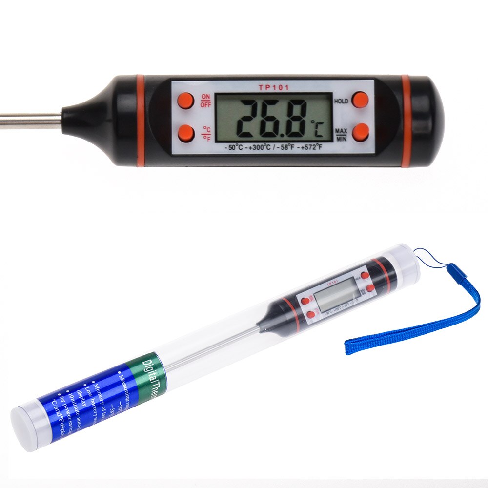 1pc kjøkkentermometer baking deig vanntemperatur melk varm olje temperatur bord stekt kommersielle sonde matlagingsverktøy