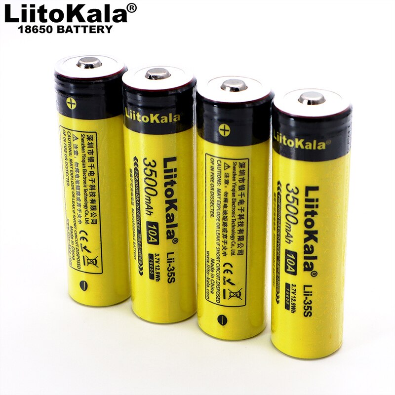 Liitokala Lii35S 18650 lithium battery 3.7VLi-ion rechargeable battery light headlamp torch flashlight 18650 battery