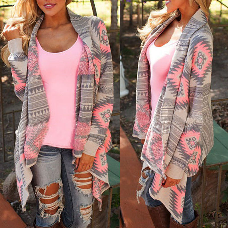 Forår efterår barsel kvinder langærmet løs strik cardigan sweater dame strikket kvinde cardigan pull femme
