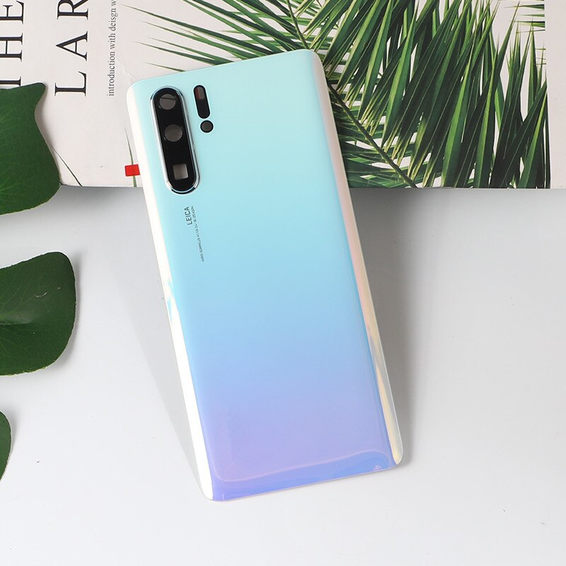 100% oryginalna obudowa do Huawei P30 Pro szklana pokrywa baterii naprawa tylnych drzwi telefonu tylna obudowa + Logo obiektyw aparatu