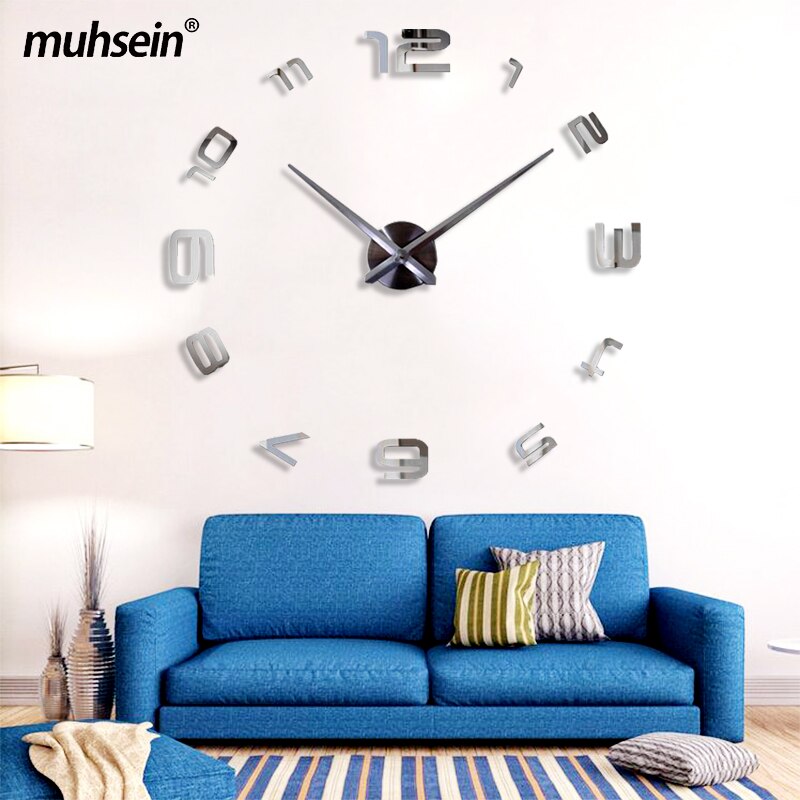Mnsruu Cavallo Girasoli Orologio da Parete Numeri Arabi Design Rotondo