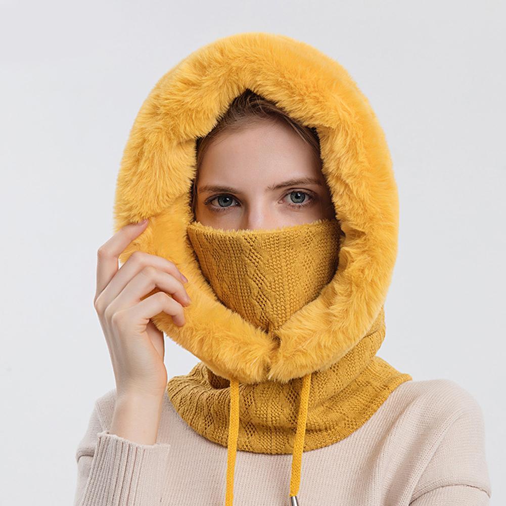 Dicke Warme Winter Hütte Haube Kalt-nachweisen Ski Deckel warm Kalt-beweis Headwear Schal Integrierte Winddicht Hütte Bergsteigen F V1u2