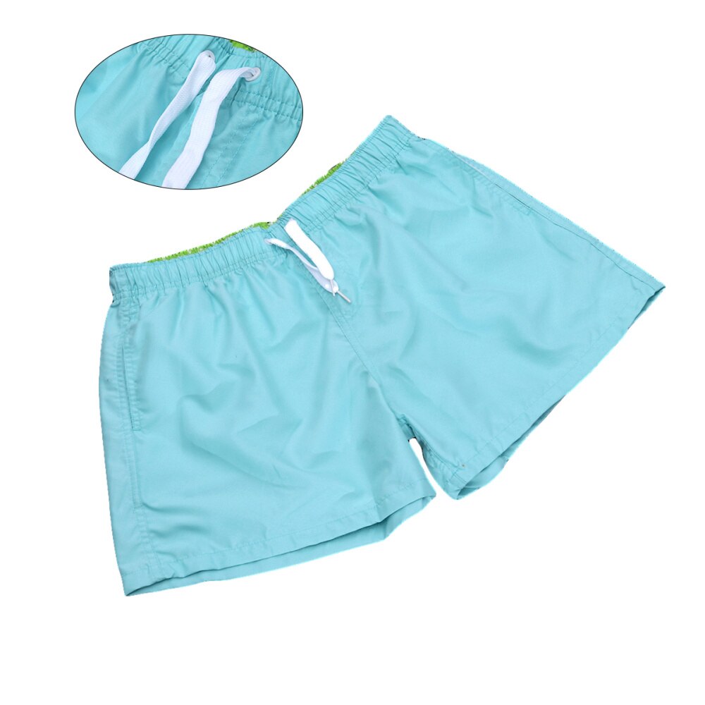 Mens Beach Shorts Kleur Beknopte Stijl Zomer Shorts Zwemmen Kofferbak Beachwear - Size (Grijs): Picture 1 1