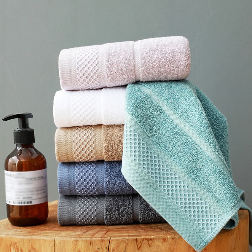 Geometric Face Towel Cotton Thick Soft Towels Hair Hand Home Hotel Spa Towel Adults Kids toalla de cara serviette