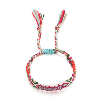 Bracelet d'amitié tressé coloré pour hommes et femmes, chaîne brésilienne en coton, cordon Hippie Surf, bijoux bohème: 3