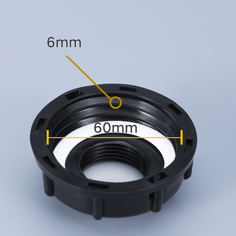 1 pçs ibc mangueira adaptador redutor conector tanque de água montagem 60mm rosca grossa durável jardim mangueira torneira da tubulação