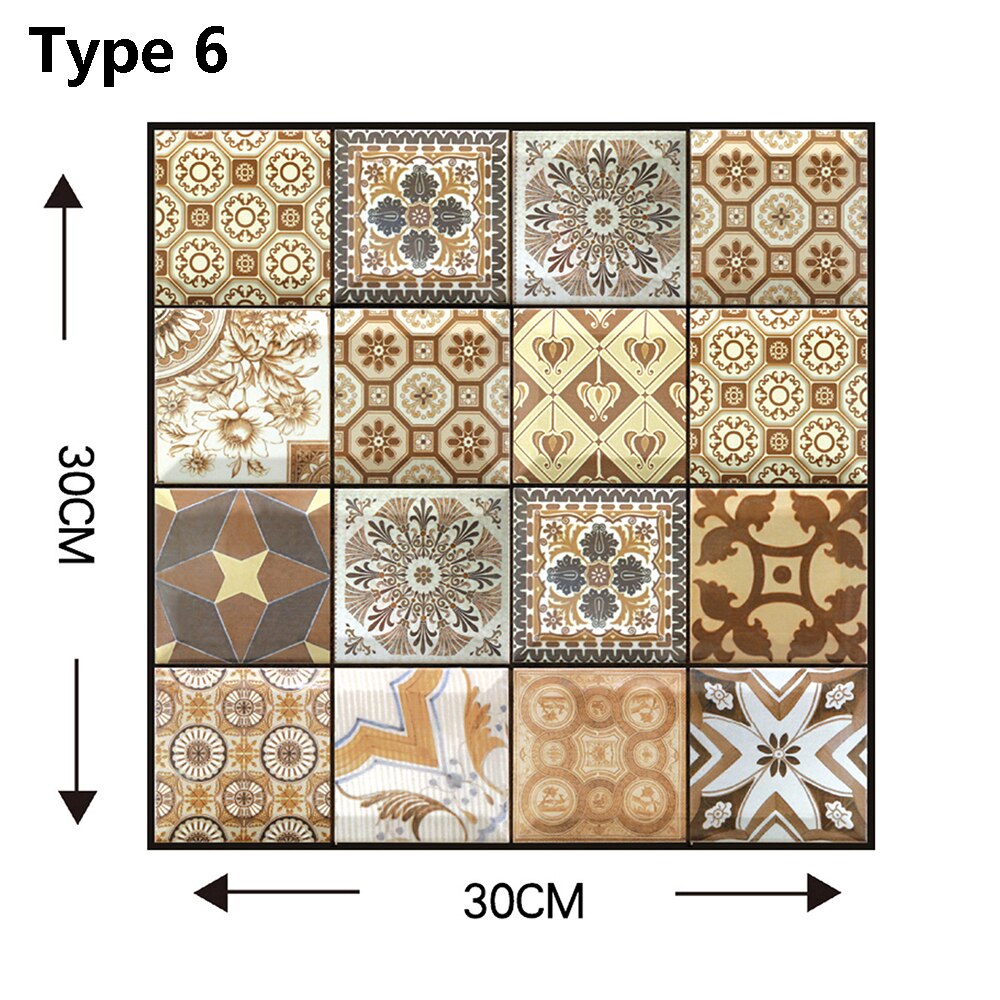 3D Wallpaper DIY Cobblestone Sticker Waterproof Stickers Wall Papers Home decor Kids Room 3D Self-Adhesive Wallpaper Brick: 6