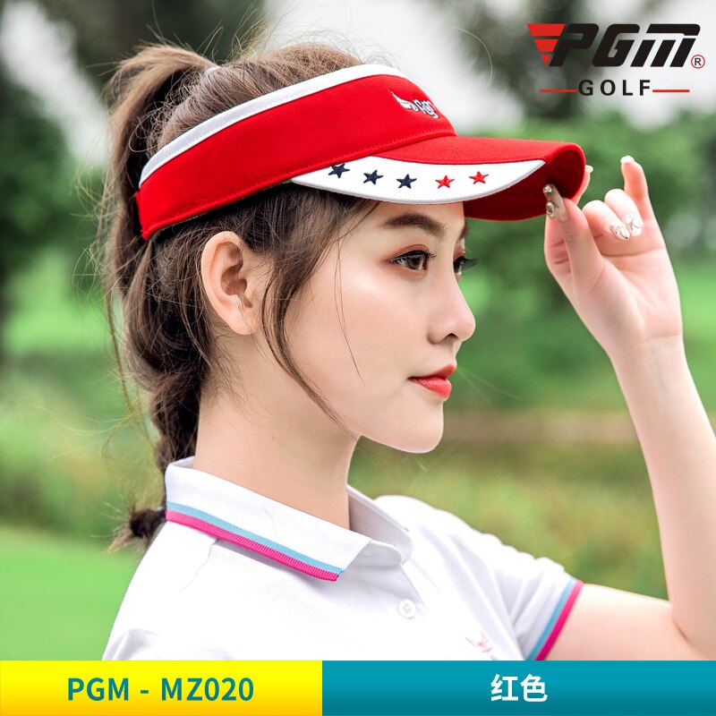 Catazer-Sombrero de Golf antiácaros para mujer, banda gruesa de secado fácil, transpirable, transpirables, para el Sol, para verano: Rojo