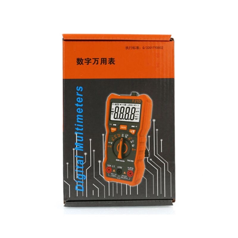 T21D Digital Multimeter DC/AC Voltmeter Handheld Diode NCV Tester 6000 Counts
