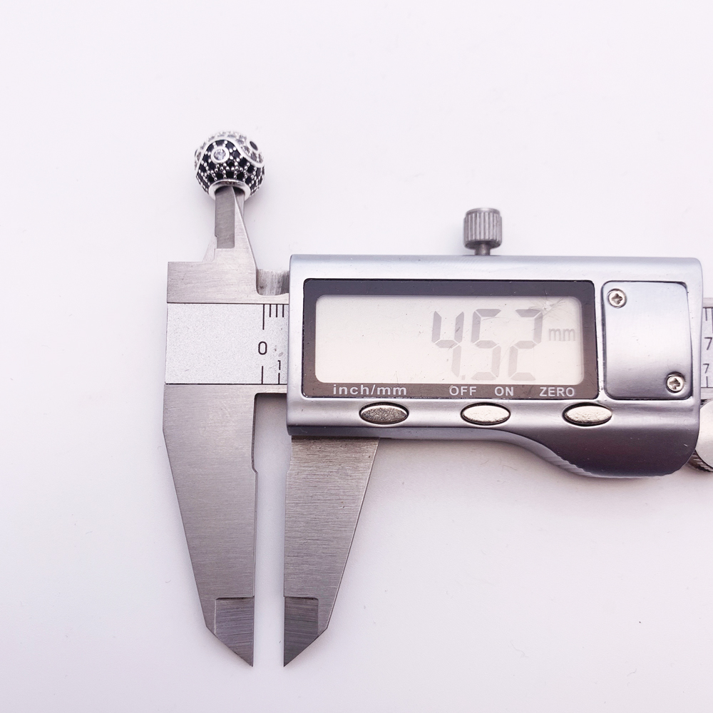 Kralen Yin Yang Pave Micro Pave Ball Charm Bead Voor Vrouwen Diy Fijne Sieraden Maken Mannen Zilveren Sterling Europa kraal