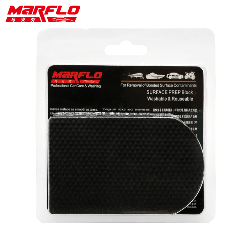 Brilliatech-almohadilla de barra de arcilla mágica para el cuidado automático, mitón de microfibra, paño de toalla, limpieza, pulido, esponja, herramientas de bloque, MARFLO