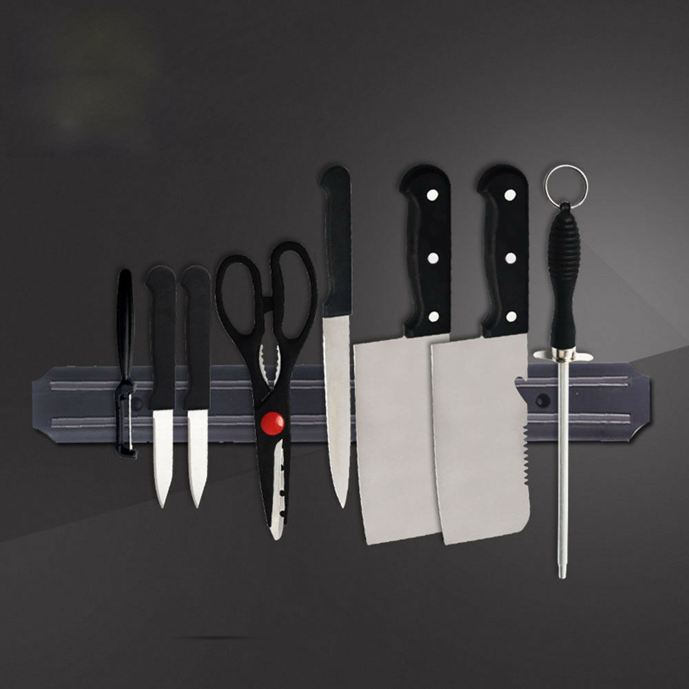 Strong Magnetic Wall Mounted Kitchen Knife Holder Magnet Bar Display rack knives storage knife block 33-55cm knife holder